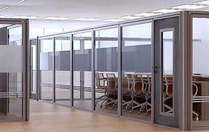 پارتیشن شیشه ای اداری